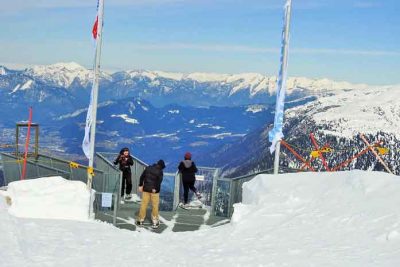 5 Fingers viewing platforms on Krippenstein mountain.