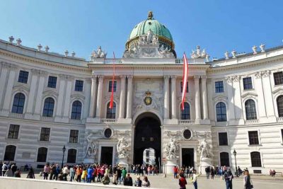 Spanish riding school building in Vienna.